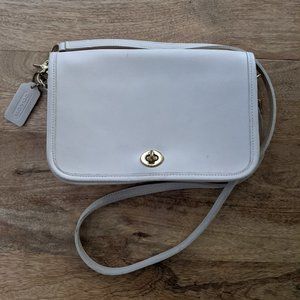 Vintage Coach Crossbody Bag, Cream